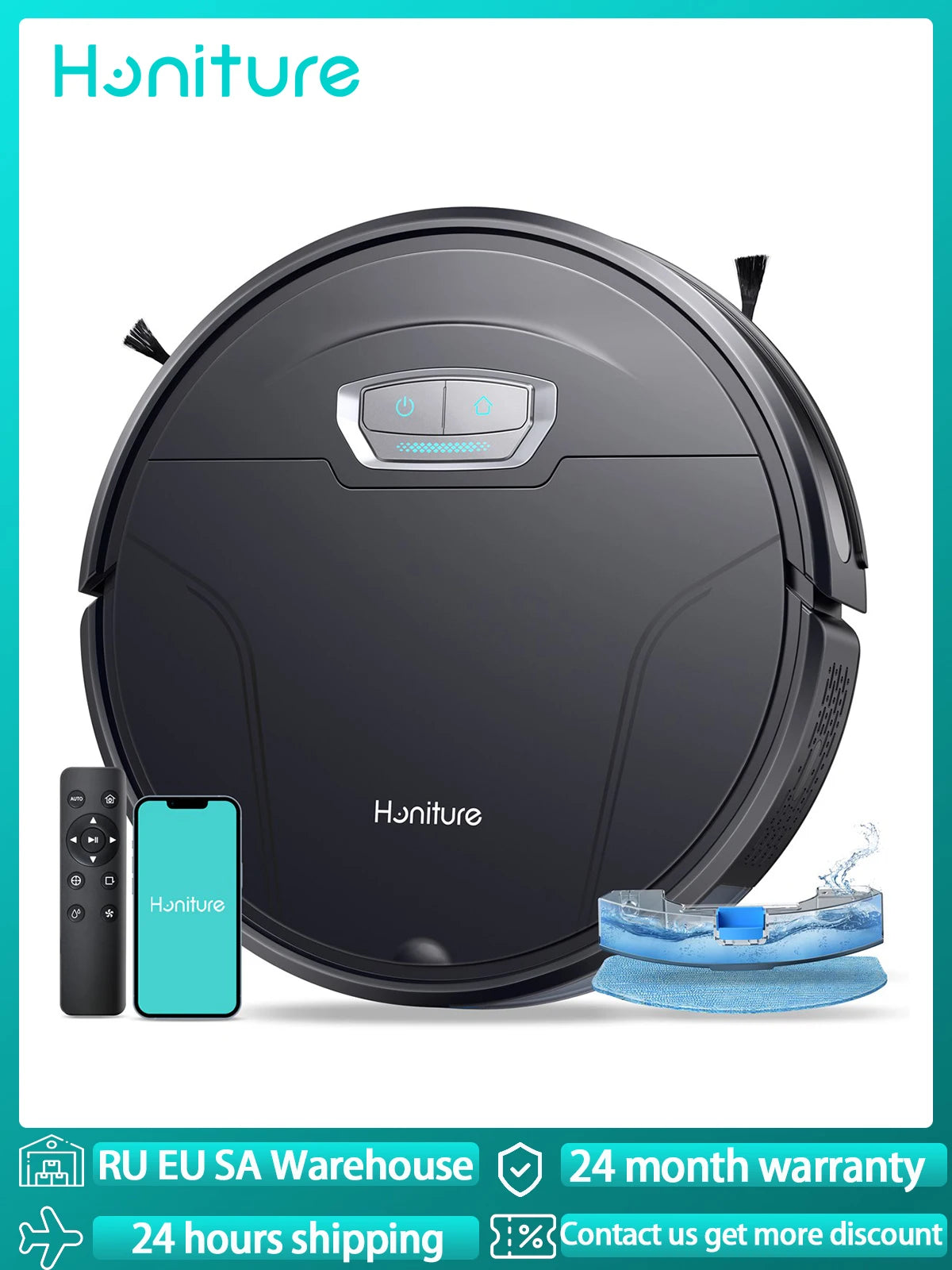 Honiture Robot Vacuum Cleaner 3 in 1 6000 Powerful