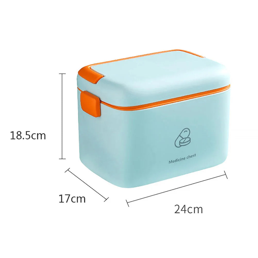 Large capacity home medicine box, travel pill box