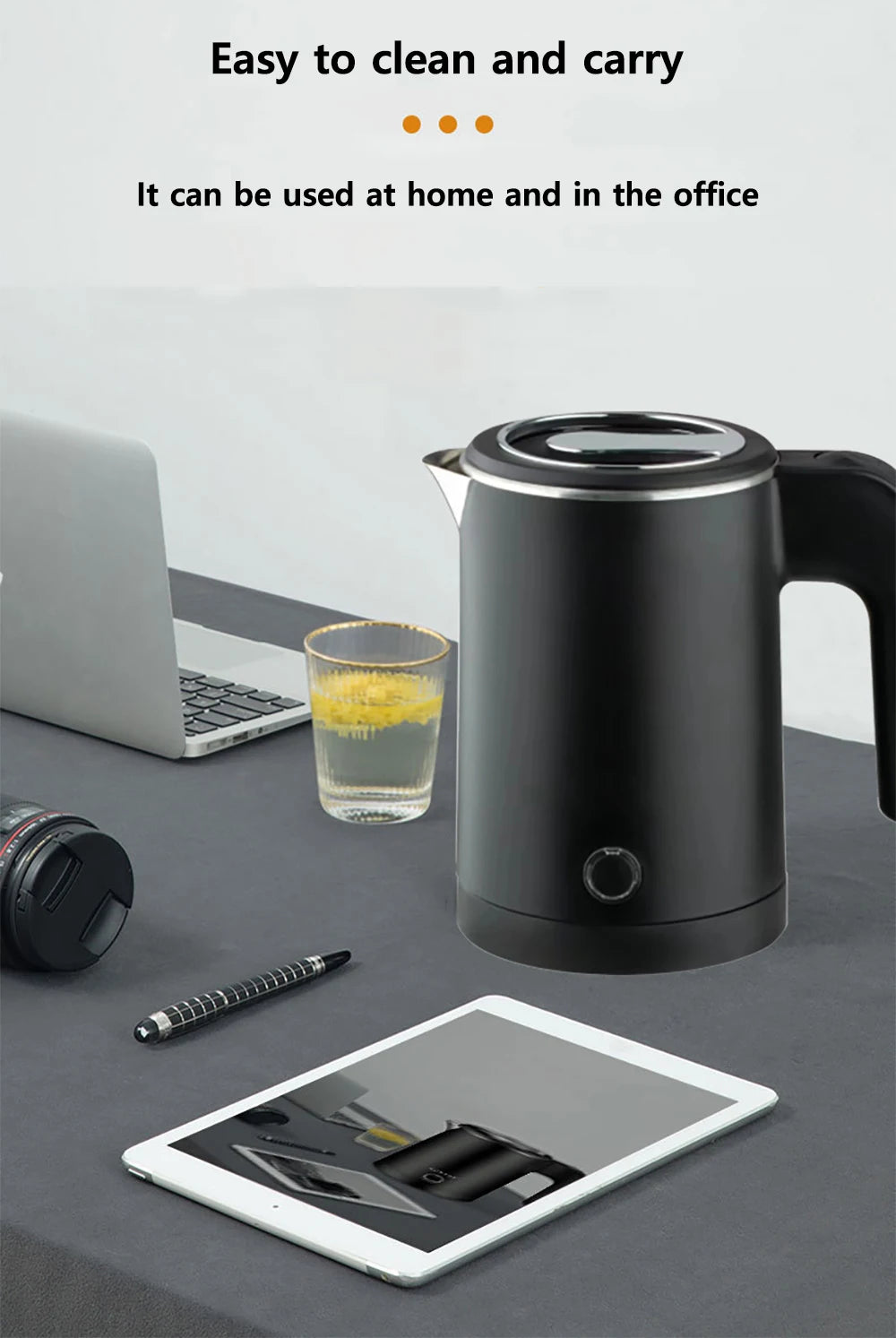 600ml Portable Travel Electric Kettle 