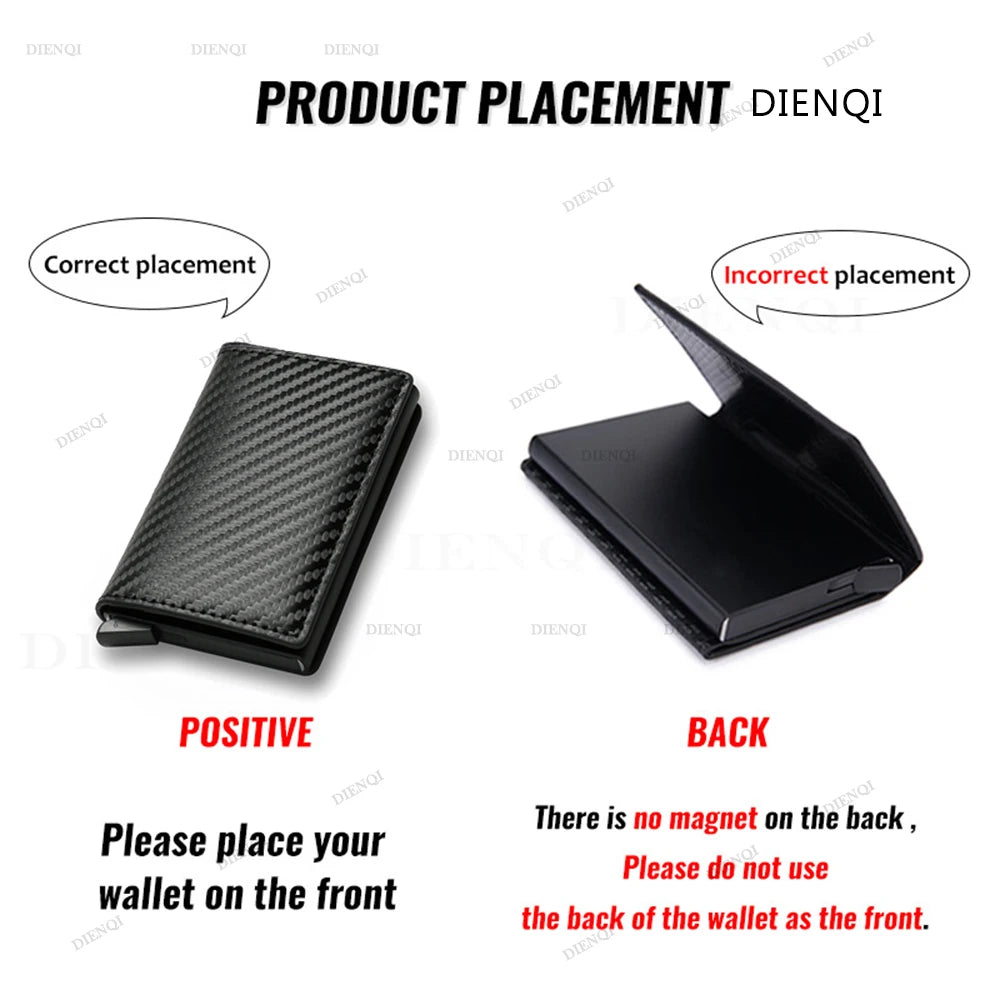 Carbon Fiber Slim Aluminum Wallet