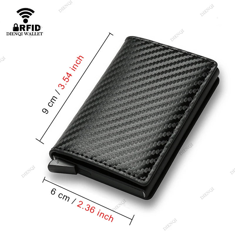 Carbon Fiber Slim Aluminum Wallet